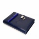 Gift notebook diary diary with 16 GB flash drive and wireless charging, Powerbank Blue