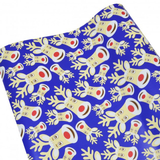 Christmas wrapping paper, Blue, 76x100 cm, 1 sheet (UPK-043009) Polimex