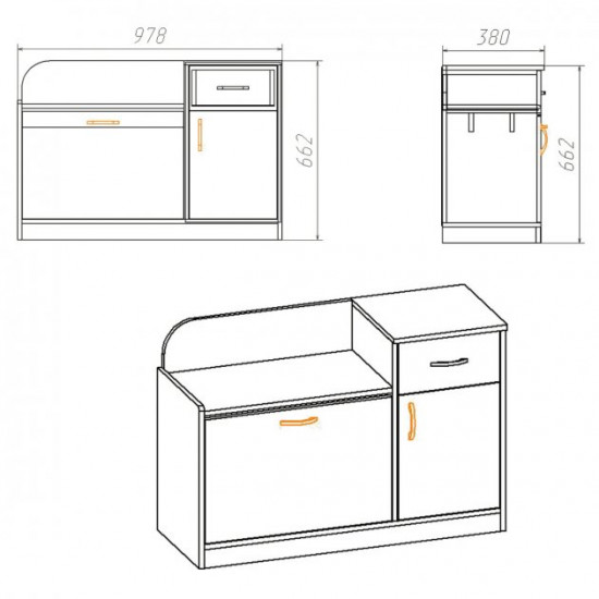 Entrance hall Companit set ShK-4 oak sonoma