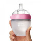 Anti-colic bottle Comotomo 150 ml. with silicone nipple from 0 to 3 months. Pink