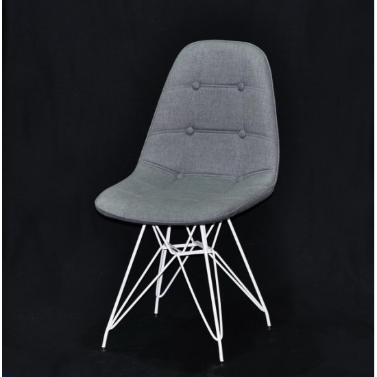 Dining chair Onder Mebli ALEX VISCOSE GRAY K-11 WT - ML