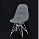 Dining chair Onder Mebli ALEX VISCOSE GRAY K-11 WT - ML