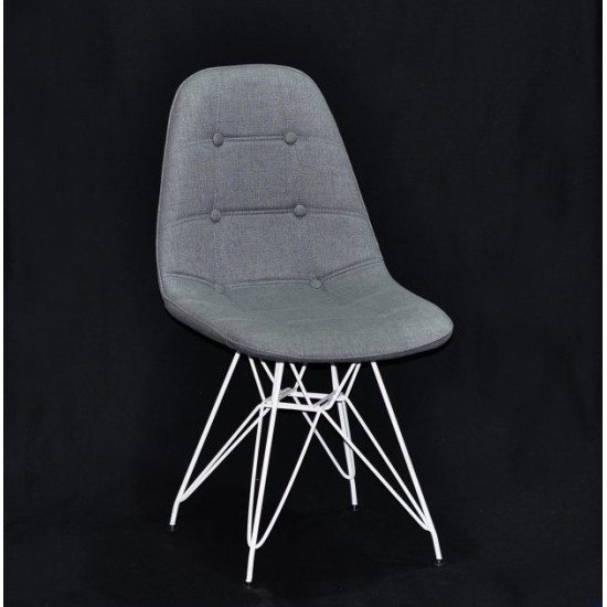 Dining chair Onder Mebli ALEX VISCOSE GRAY K-11 WT - ML