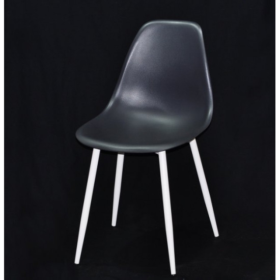 Dining chair Onder Mebli NIK ANTHRACITE 01 METAL - WT