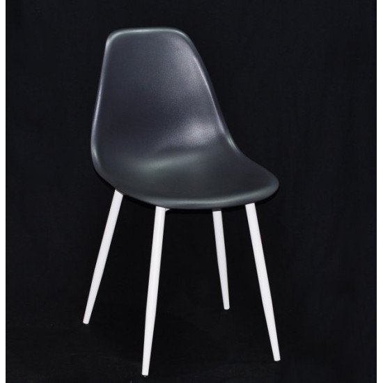 Dining chair Onder Mebli NIK ANTHRACITE 01 METAL - WT