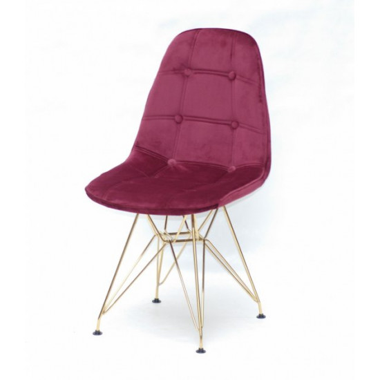 Dining chair Onder Mebli ALEX GD-ML VELVET BORDEAUX V-2