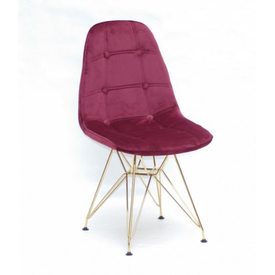 Dining chair Onder Mebli ALEX GD-ML VELVET BORDEAUX V-2