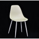 Dining chair Onder Mebli NIK MILK 56 METAL - WT