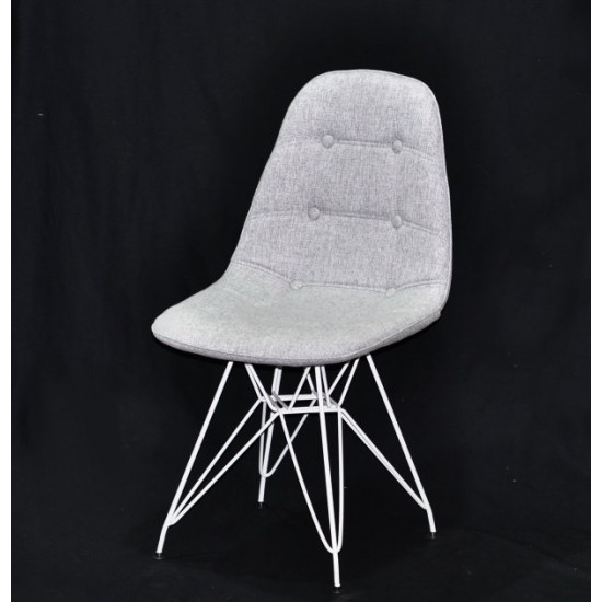 Dining chair Onder Mebli ALEX VISCOSE GRAY K-7 WT - ML