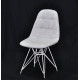 Dining chair Onder Mebli ALEX VISCOSE GRAY K-7 WT - ML