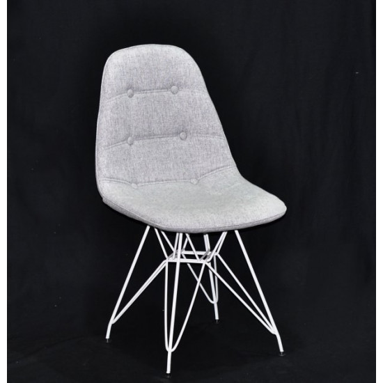 Dining chair Onder Mebli ALEX VISCOSE GRAY K-7 WT - ML