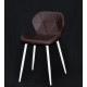 Dining chair Onder Mebli INVAR EK BROWN 80 METAL - WT