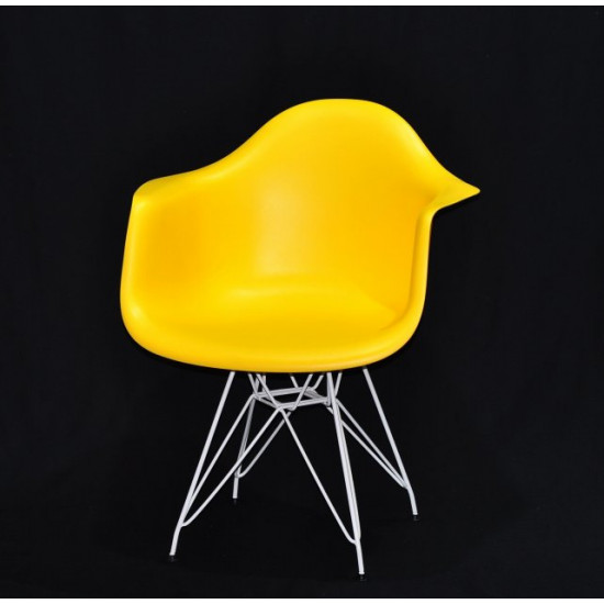 Dining chair Onder Mebli LEON YELLOW 12 WT - ML