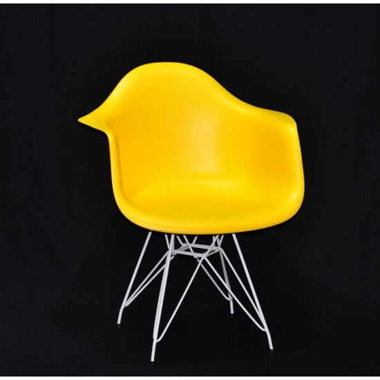 Dining chair Onder Mebli LEON YELLOW 12 WT - ML