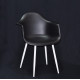 Dining chair Onder Mebli LEON BLACK 04 METAL - WT