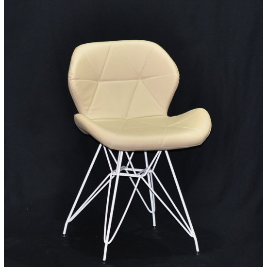 Dining chair Onder Mebli INVAR EK BEIGE 06 WT - ML