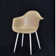 Dining chair Onder Mebli LEON BEIGE 06 METAL - WT