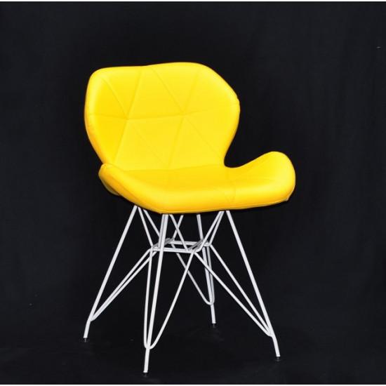 Dining chair Onder Mebli INVAR EK YELLOW 12 WT - ML