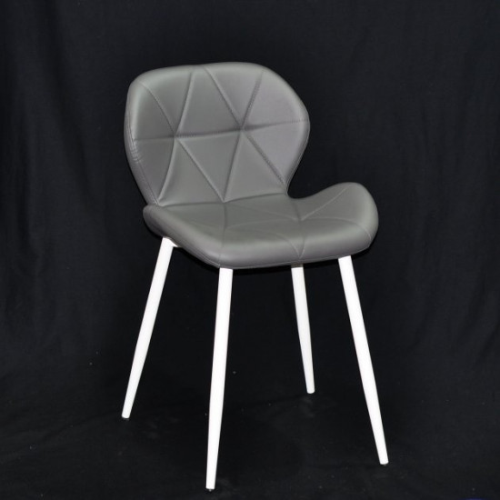 Dining chair Onder Mebli INVAR EK GRAY 21 METAL - WT