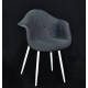 Dining chair Onder Mebli LEON SOFT VISK ANTHRACITE K-8 METAL - WT