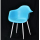 Dining chair Onder Mebli LEON BLUE 52 METAL - WT