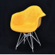 Dining chair Onder Mebli LEON SOFT WOOL YELLOW W-4 WT - ML