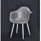 Dining chair Onder Mebli LEON GRAY 21 METAL - WT