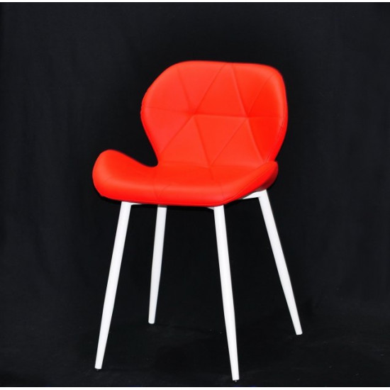 Dining chair Onder Mebli INVAR EK RED 05 METAL - WT