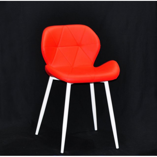 Dining chair Onder Mebli INVAR EK RED 05 METAL - WT