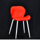 Dining chair Onder Mebli INVAR EK RED 05 METAL - WT