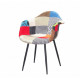 Dining chair Onder Metal CHAIR LEON SOFT PATCHWORK No. 1 METAL-BK