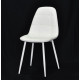 Dining chair Onder Metal ALEX EK white METAL - WT