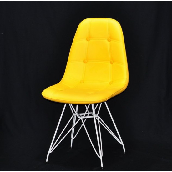 Dining chair Onder Metal ALEX EK yellow 12 WT - ML