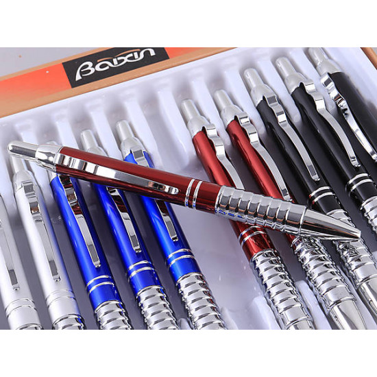 Automatic ballpoint pen Baixin, mix 4 colors (12 pieces per pack) Baixin (20042005 BAL)