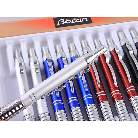 Automatic ballpoint pen Baixin, mix 4 colors (12 pieces per pack) Baixin (20042005 BAL)