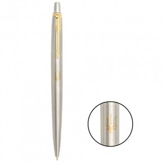 Ballpoint pen Parker JOTTER 17 Stainless Steel GT BP Trident gold. 16 032_R