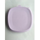 Sectional children's silicone plate with suction cup lavender