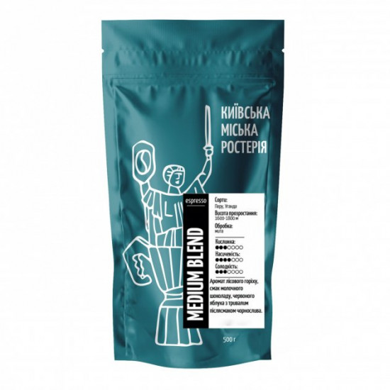  Кофе молотый Medium blend Робуста 30 %, Арабика 70 % 0,5 кг