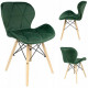 Стілець JUMI Scandinavian Design (велюр) Green