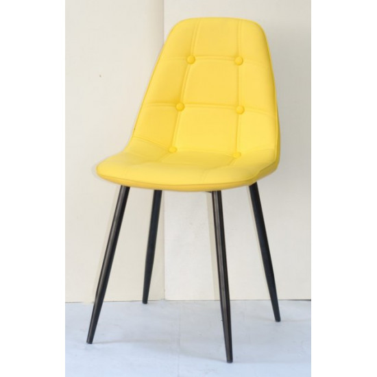 Dining chair Onder Metal ALEX EK yellow 12 METAL - BK