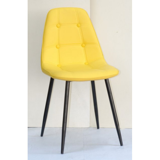 Dining chair Onder Metal ALEX EK yellow 12 METAL - BK