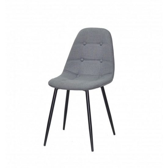 Dining chair Onder Metal ALEX VISCOSE GRAY K-11 METAL - BK