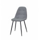 Dining chair Onder Metal ALEX VISCOSE GRAY K-11 METAL - BK