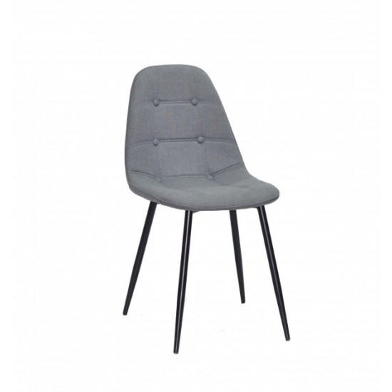 Dining chair Onder Metal ALEX VISCOSE GRAY K-11 METAL - BK