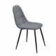 Dining chair Onder Metal ALEX VISCOSE GRAY K-11 METAL - BK