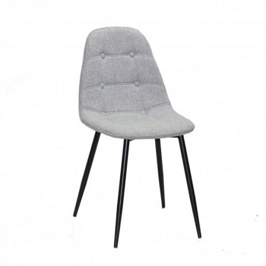 Dining chair Onder Metal ALEX VISCOSE GRAY K-7 METAL - BK