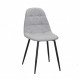 Dining chair Onder Metal ALEX VISCOSE GRAY K-7 METAL - BK