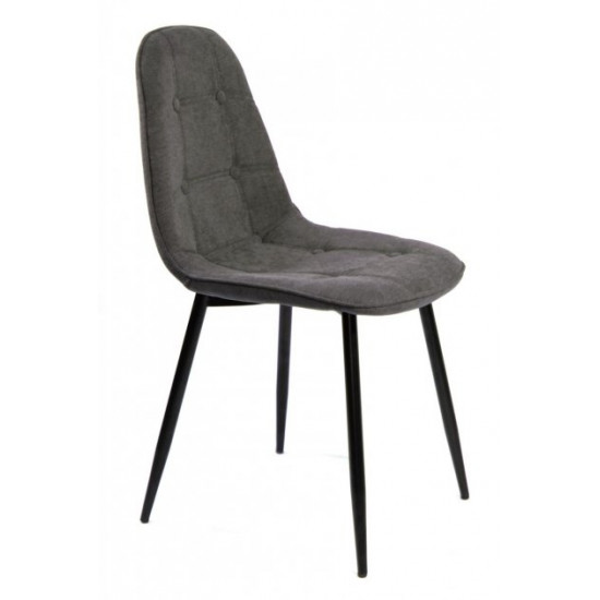 Dining chair Onder Metal ALEX Sh-L SR. gray G-110 METAL - BK