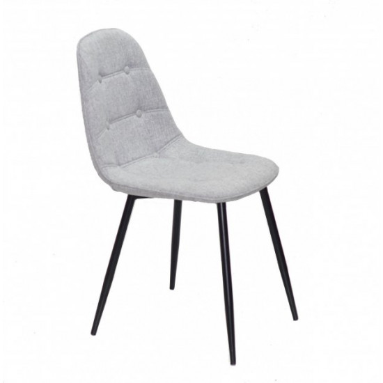 Dining chair Onder Metal ALEX VISCOSE GRAY K-7 METAL - BK