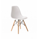 Chair for kitchen, cafe, bar Smile 460x500x810 mm natural wood/white polypropylene Mix Furniture